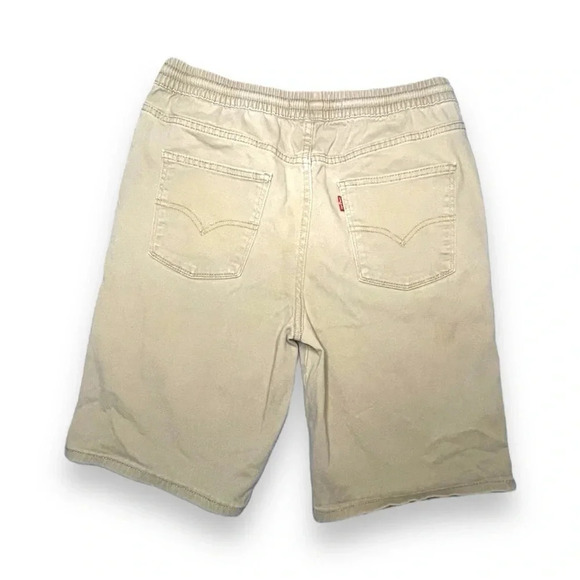 Levi’s Boys’ Slim Fit Beige Shorts XL - Drawstring Elastic Waist Band - Picture 6 of 7